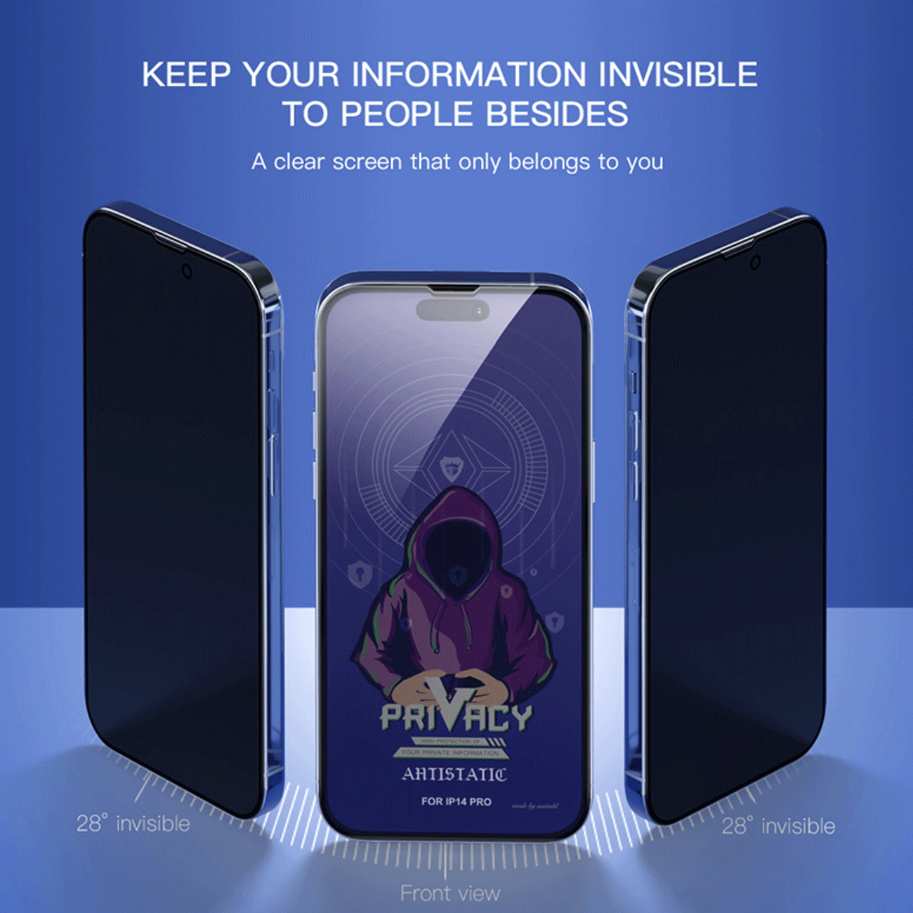 گلس پرایوسی میتوبل آیفون 12 | Mietubl Privacy Screen Protector iphone 12 — تصویر ۶