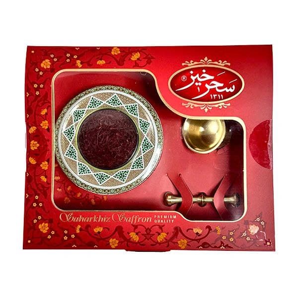 زعفران 4 گرمی نگین خاتم کادویی سحرخیز