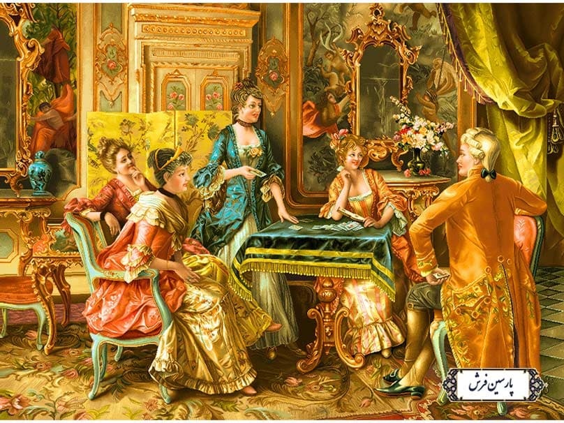 نخ و نقشه تابلو فرش طرح پاسور باز – کد NF2265