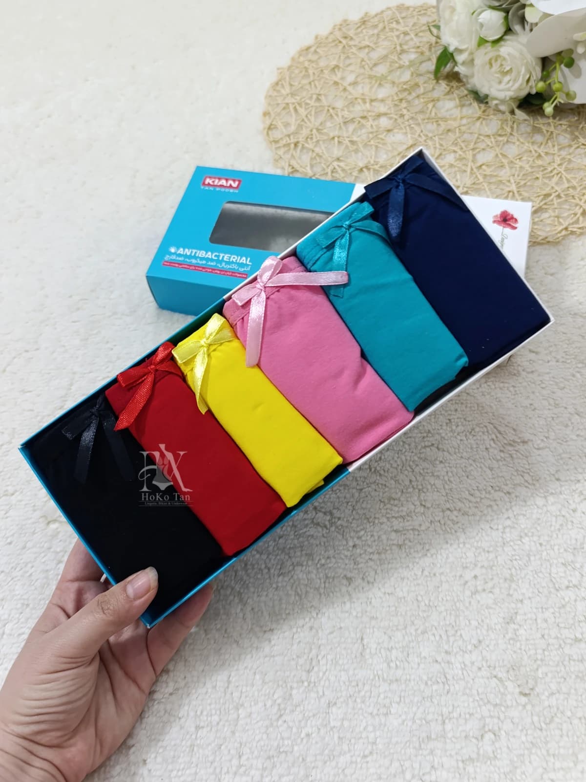 پک شورت زنانه نخ پنبه 6 عددی کیان XL کد 124 — تصویر ۲
