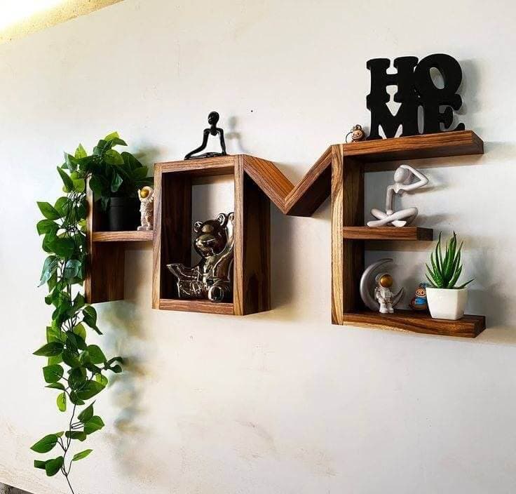 شلف دیواری مدل HOME چوب روس - تولیدی مبلمان لم ور
