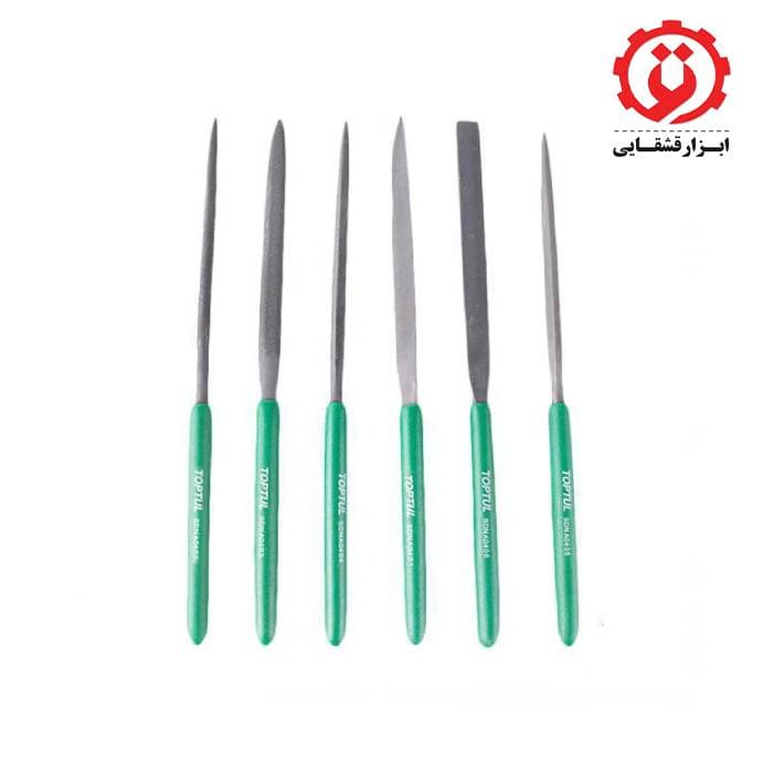 ست 6 عددی سوهان دم موشی (مینیاتوری) تاپ تول مدل GNBA0601