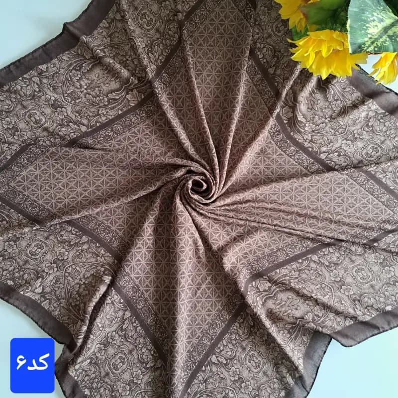 روسری زنانه کشمیر قواره 120 رنگی — تصویر ۸
