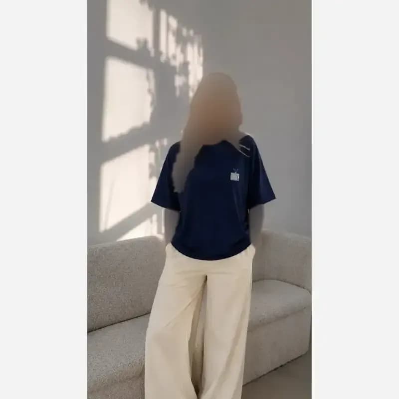 تیشرت باکسی دورس دونخ ظریف با گلدوزی رادیو سایز 38 تا 50 کیفیت عالی — تصویر ۱۰