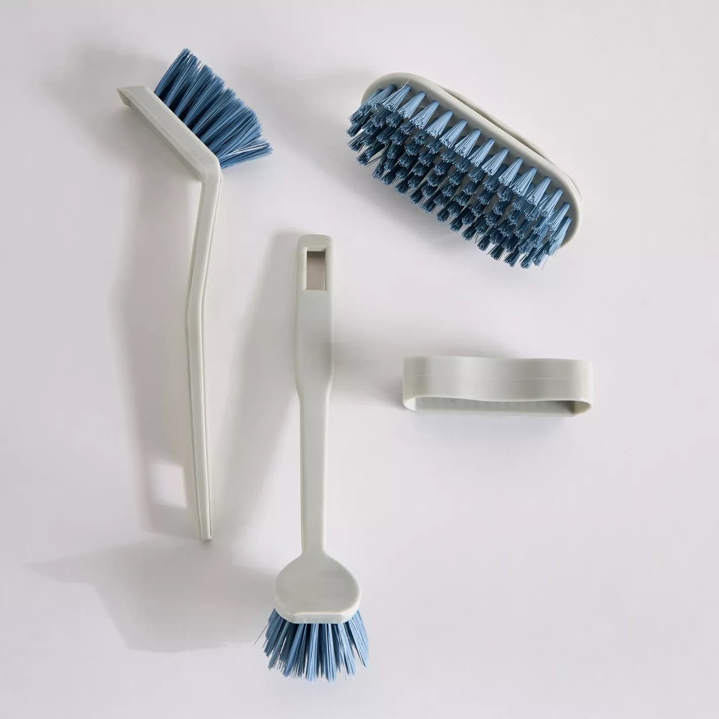 ست برس شستشو هوم سنتر، مدل Agila Toilet Brush ، پلاستیک، خاکستری/آبی، 3 عددی