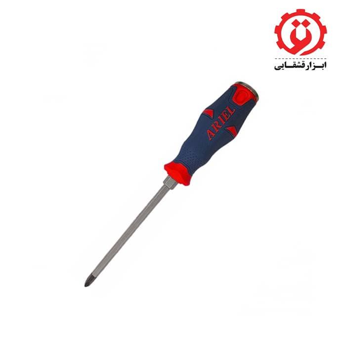 پیچ گوشتی چهارسو ضربه خور 125*2 آریل مدل PZH2120