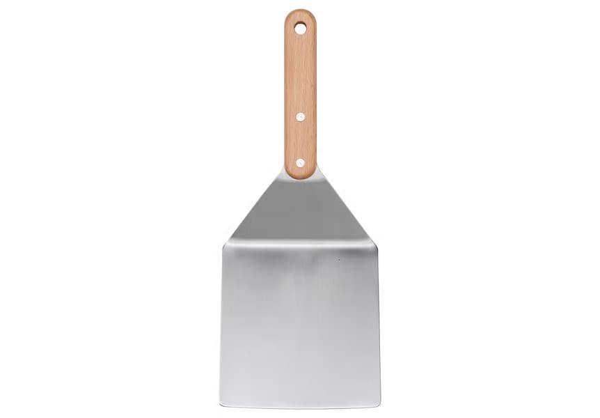 ترونر (کفگیر) آیکیا، مدل GRILLTIDER ، استیل/راش، 30 سانتی متر