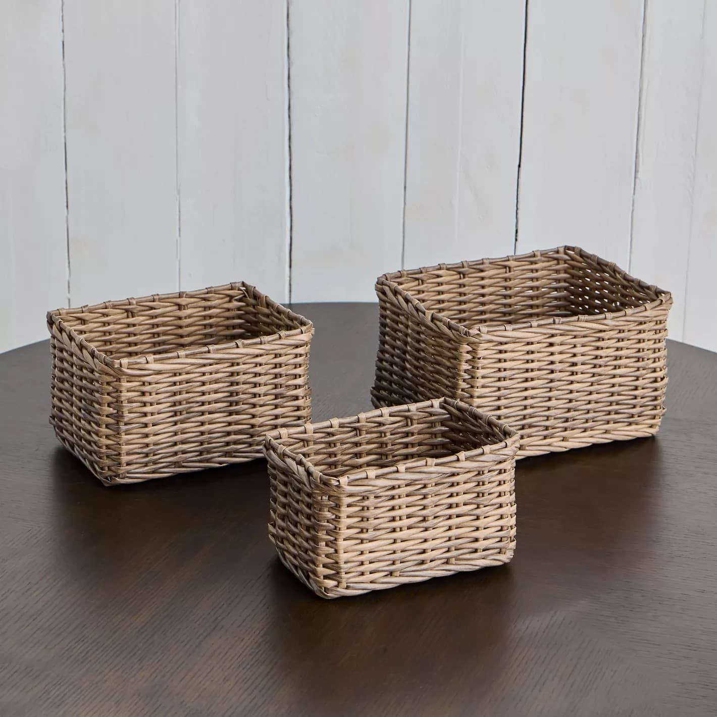 سبد هوم سنتر، مدل Vera 3-Piece Storage Basket Set ، پلی اتیلن،3 عددی