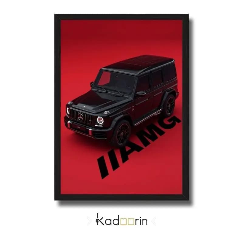 تابلو بنز جی کلاس طرح AMG قرمز