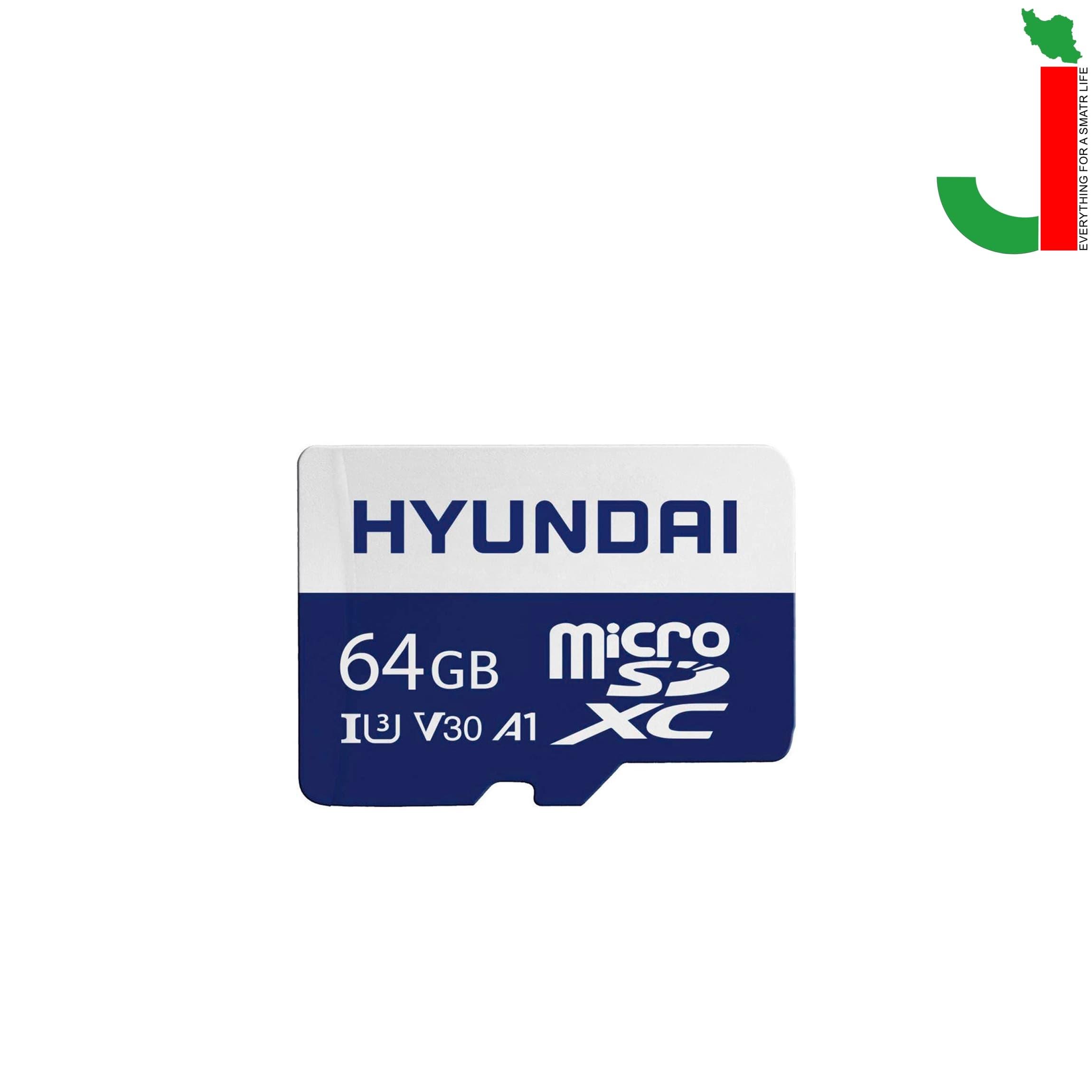 کارت حافظه‌ microSDXC هیوندای UHS‑I U3 4k ظرفیت 64گیگابایت