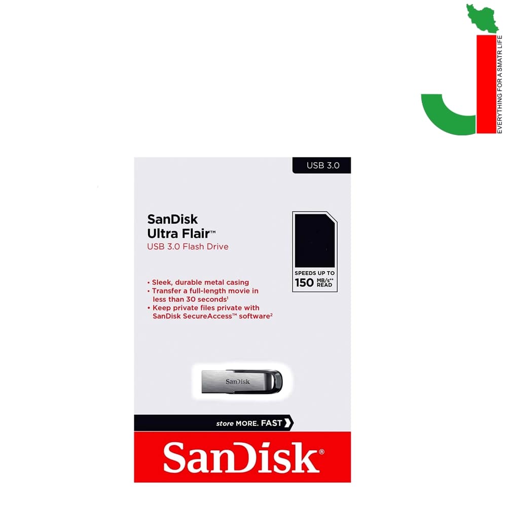 فلش مموری سن دیسک مدل FLAIR ظرفیت 32 گیگابایت USB 3.0 — تصویر ۲