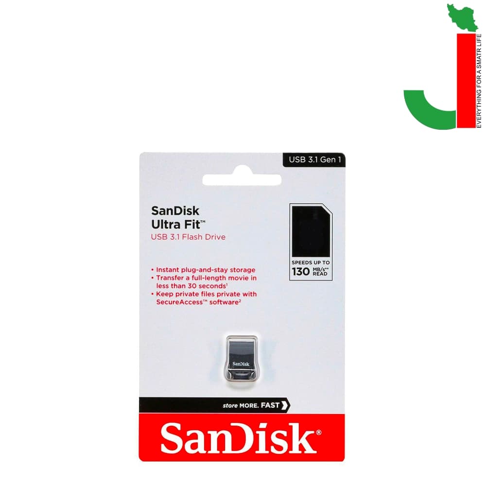 فلش مموری سن دیسک مدل FIT ظرفیت 64 گیگابایت USB 3.0 — تصویر ۲