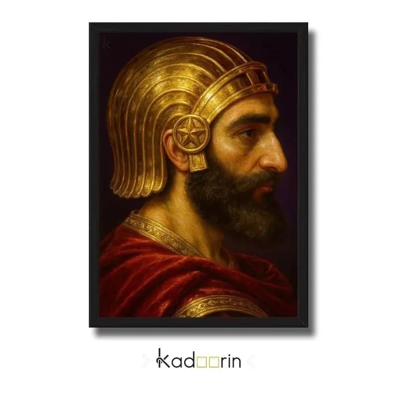 تابلو کوروش کبیر طرح پرتره سلطنتی هخامنشی