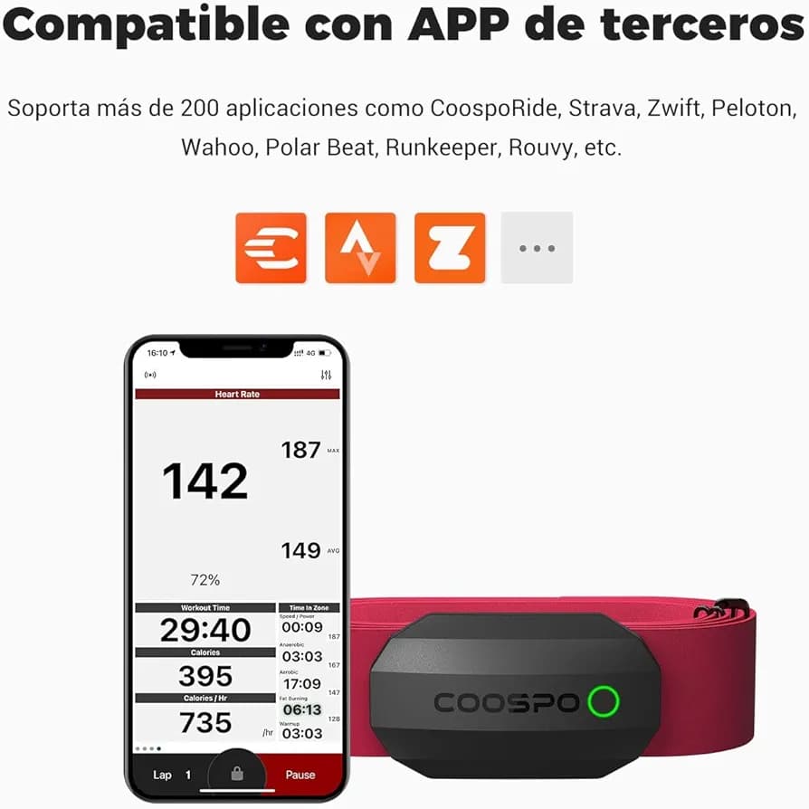 سنسور ضربان قلب برند Coospo مدل H808s — تصویر ۲