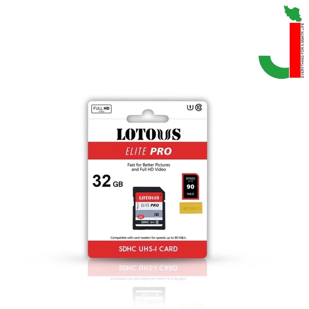 کارت حافظه SDXC لوتوس مدل Elite PRO ظرفیت 32 گیگابایت- رم دوربین عکاسی — تصویر ۲
