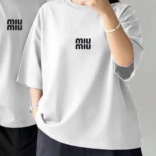تیشرت باکسی miu miu کد 181 — تصویر ۳