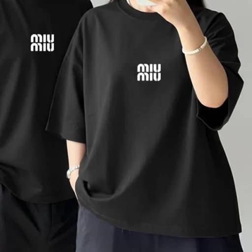 تیشرت باکسی miu miu کد 181 — تصویر ۴