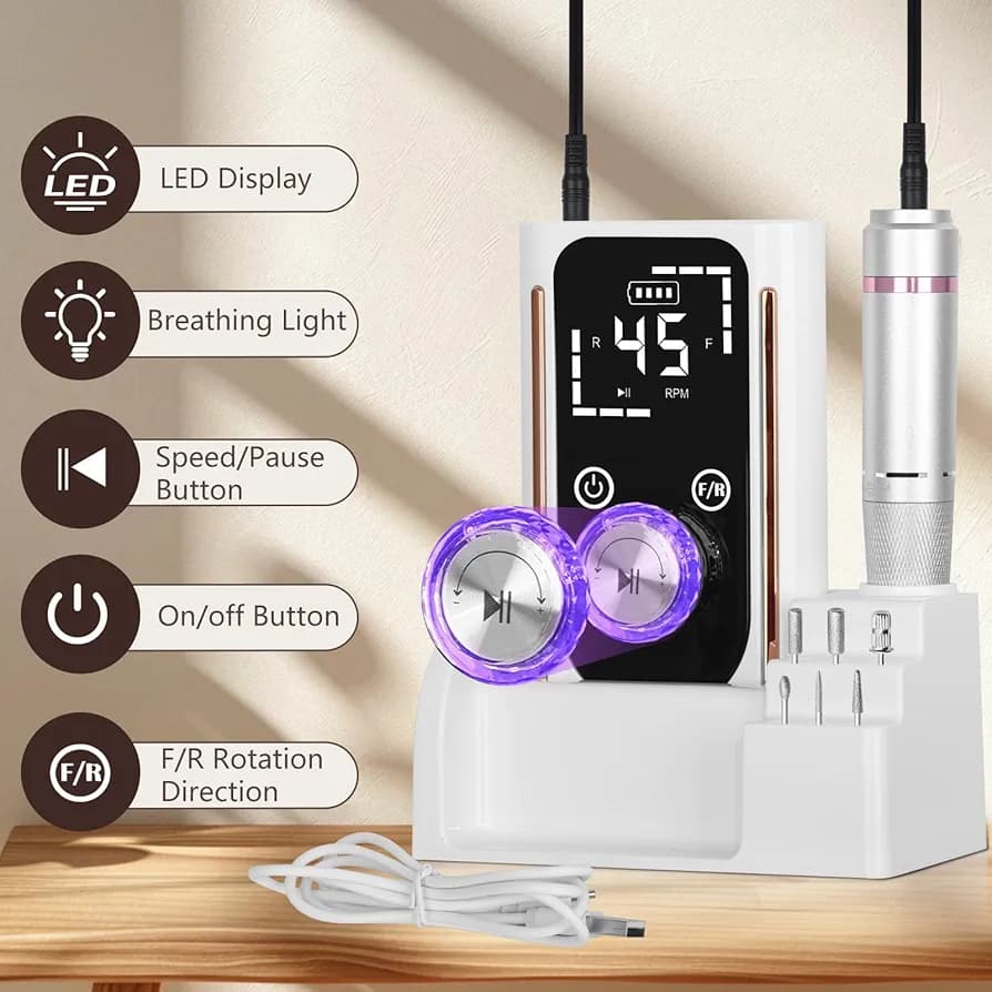 سوهان ناخن برقی برند Bnidokun مدل BQ-112 — تصویر ۲