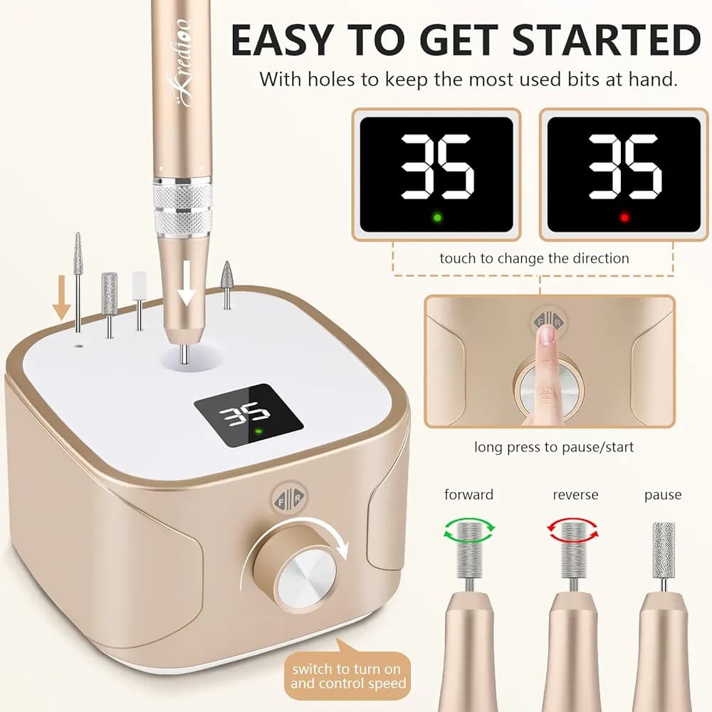 سوهان ناخن برقی برند Kerdioo مدل NCE-318 — تصویر ۲