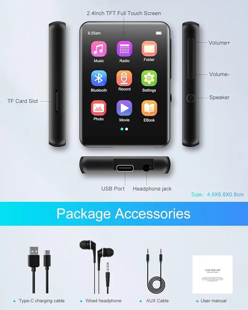 موزیک پلیر Mp3 برندjoliker مدلMS4 — تصویر ۶