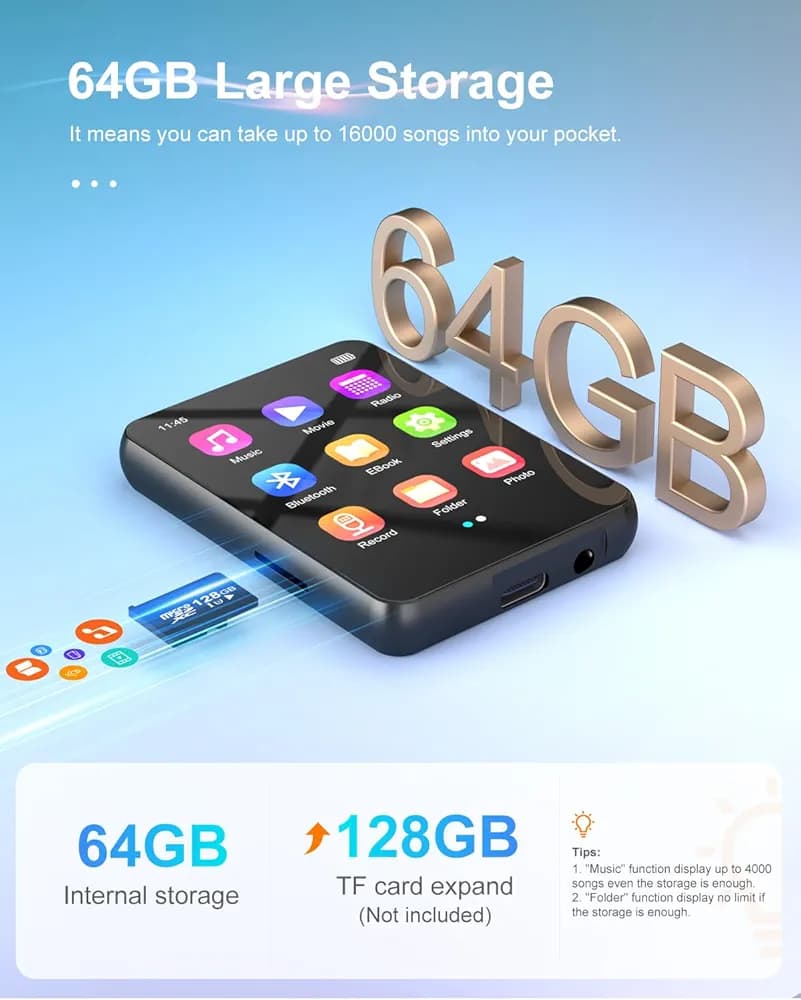 موزیک پلیر Mp3 برندjoliker مدلMS4 — تصویر ۲