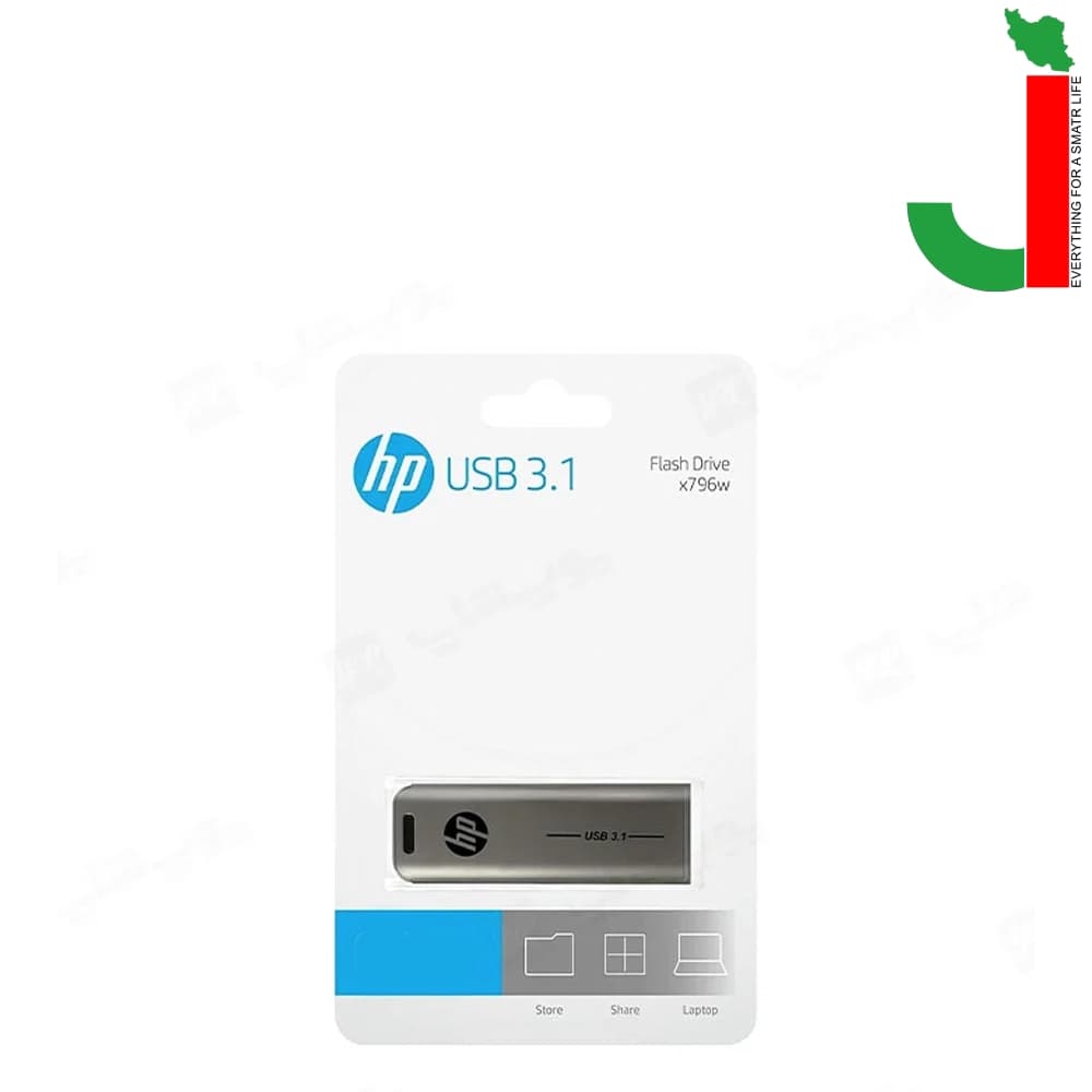فلش اچ پی مدل X796W ظرفیت 64 گیگابایت USB3.2 — تصویر ۳