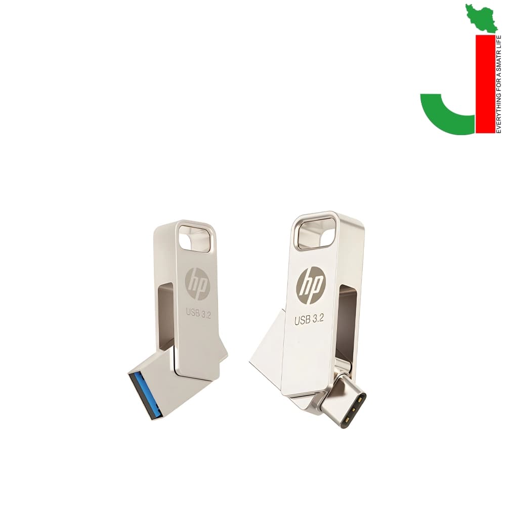 فلش اچ پی مدل X206c ظرفیت 128 گیگابایت USB3.2/ دارای OTG-TYPE C