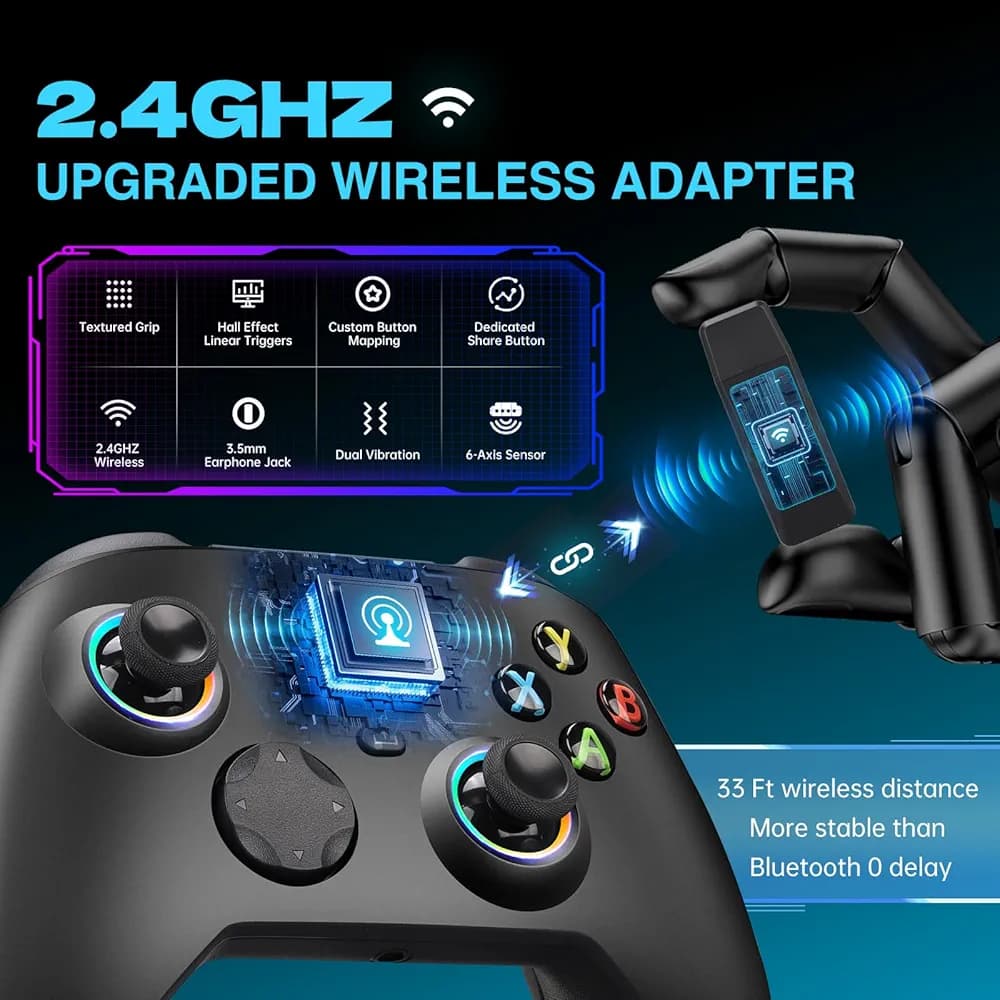 دسته بازی بیسیم XBOX One RGB مدل XP-024 — تصویر ۳