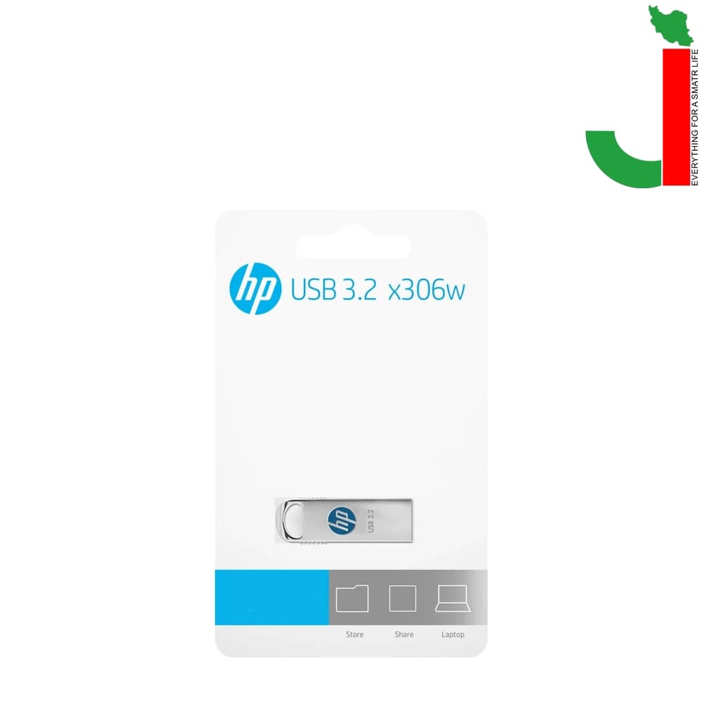 فلش اچ پی مدل X306W ظرفیت 64 گیگابایت USB3.2 — تصویر ۲