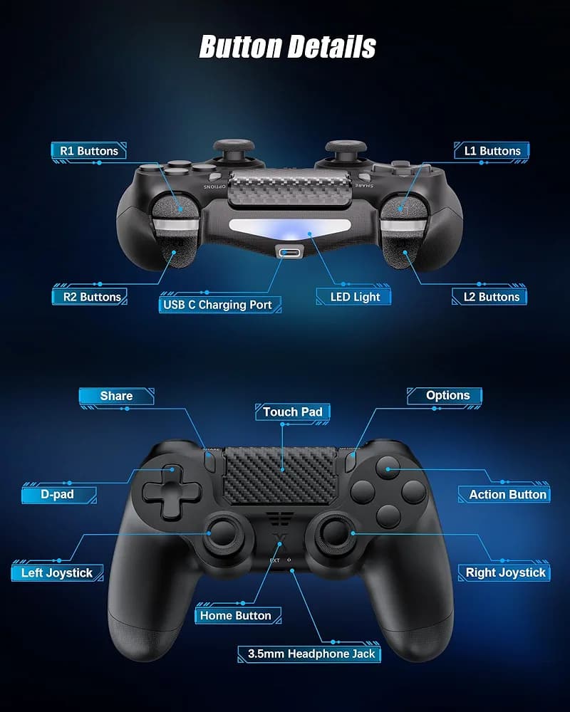 دسته بازی ps4 مدل BG-4 Ultra — تصویر ۵