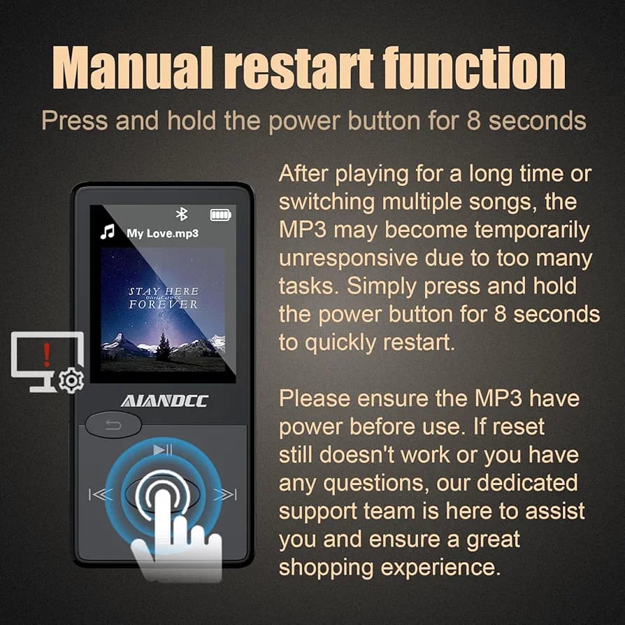 موزیک پلیر Mp3 برند AIANDCC مدلM12 — تصویر ۶