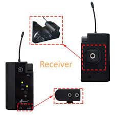 میکروفون بی سیم یقه ای ساندکو مدل soundco wireless CU-2200 — تصویر ۴
