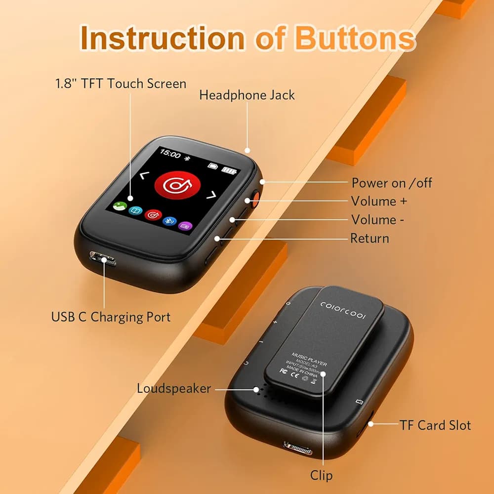 موزیک پلیر Mp3 برند ColorCool A3 — تصویر ۳