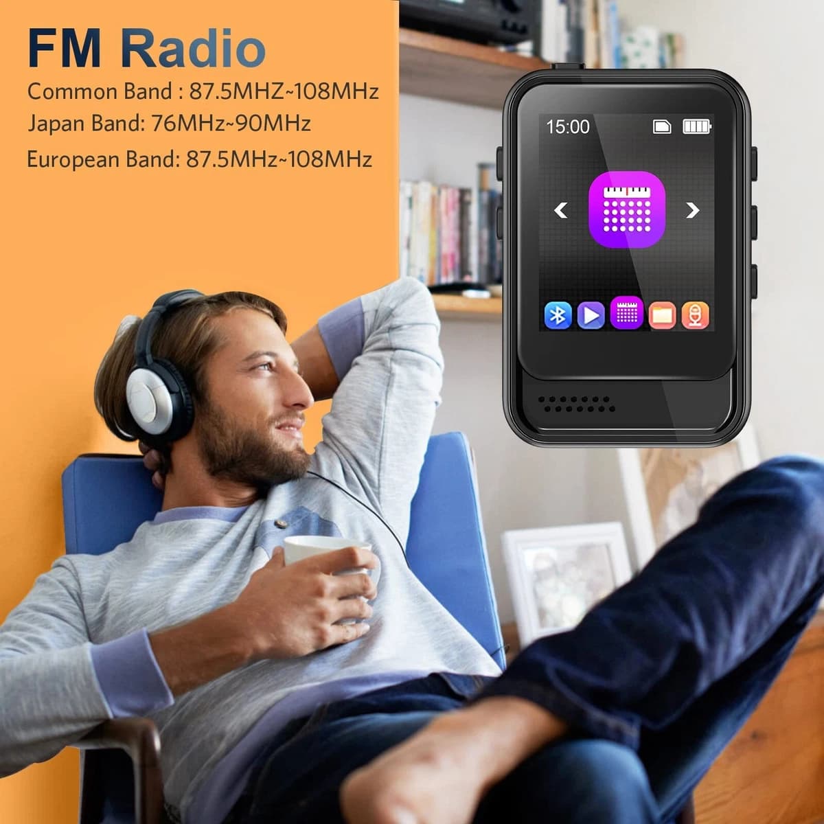 موزیک پلیر Mp3 برند ColorCool m8 — تصویر ۲