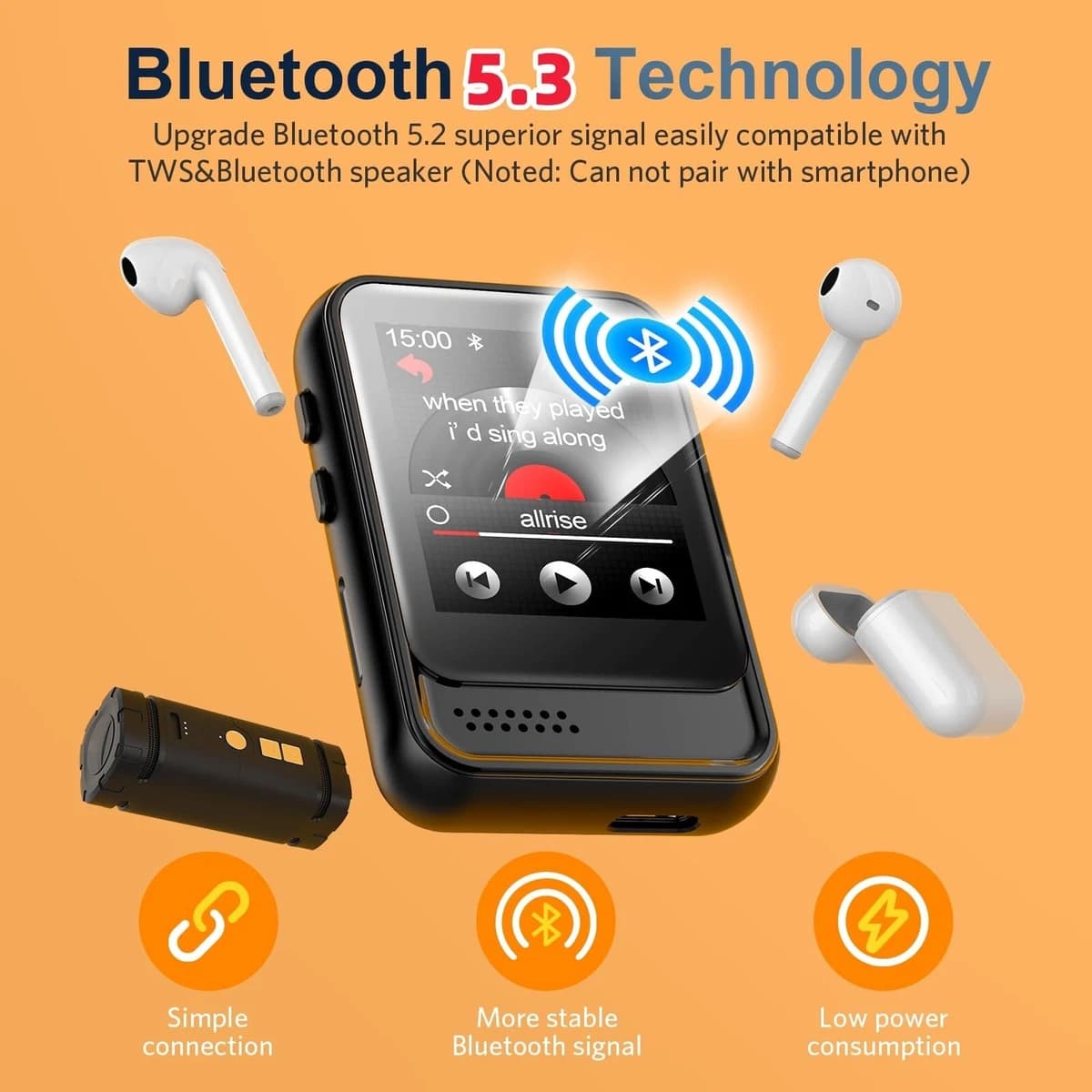 موزیک پلیر Mp3 برند ColorCool m8 — تصویر ۳