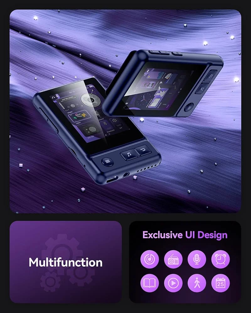 موزیک پلیر Mp3 برند AGPTEK مدلA30X — تصویر ۳