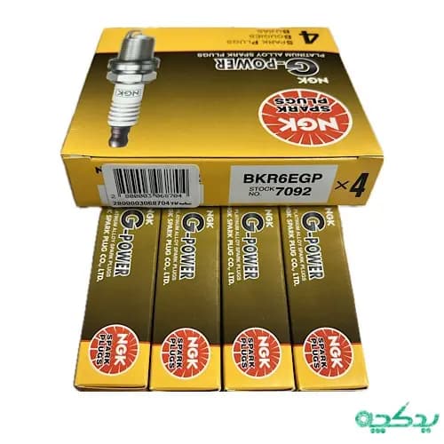 شمع سوزنی پلاتینیوم پایه کوتاه جی پاور NGK BKR6E-GP اصلی