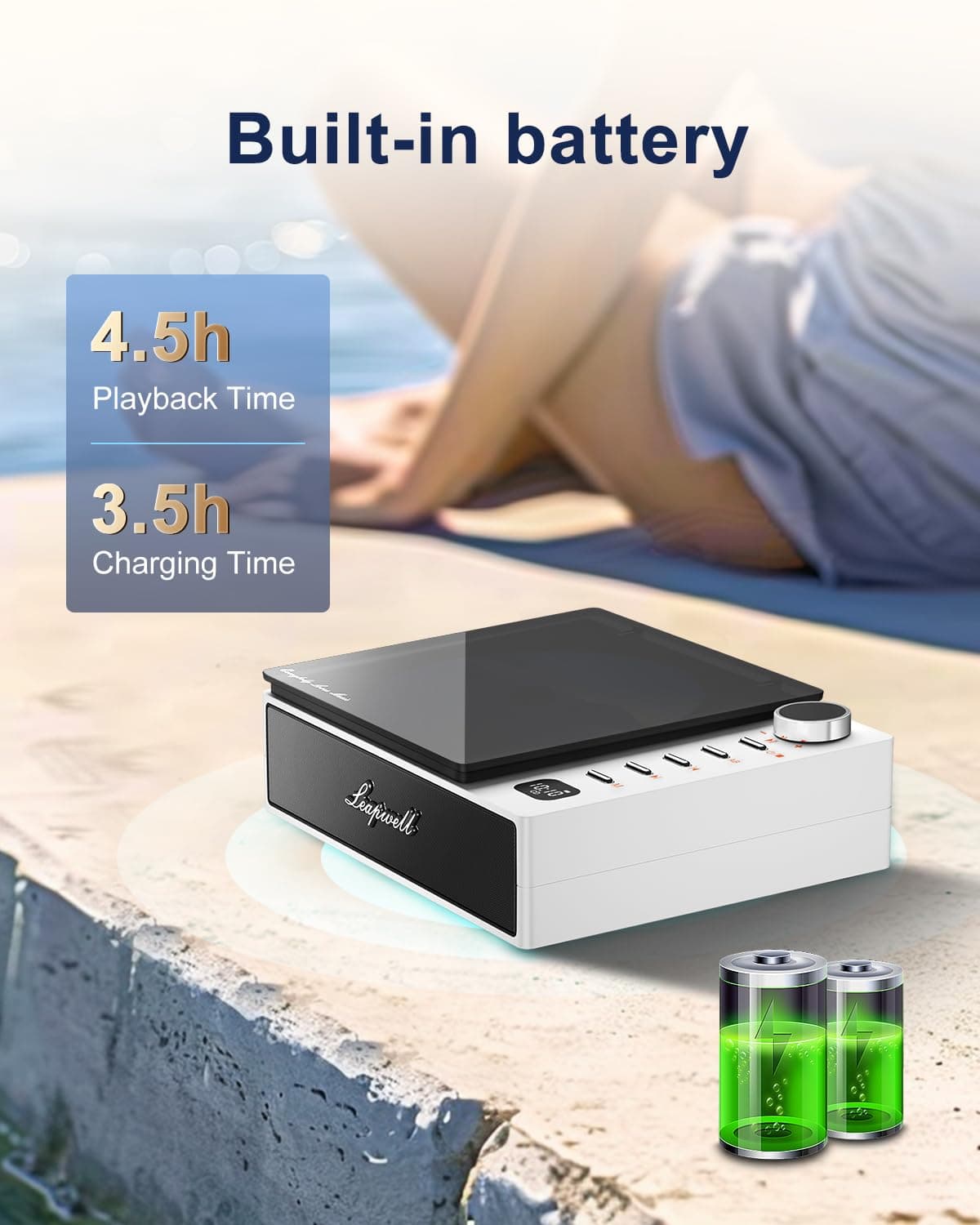 پخش کننده سی دی ،بلوتوثی برند Leapwell مدل L-CD201 — تصویر ۴