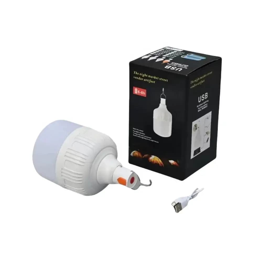 لامپ اضطراری شارژی آویزدار LED به همراه کابل شارژ USB — تصویر ۲