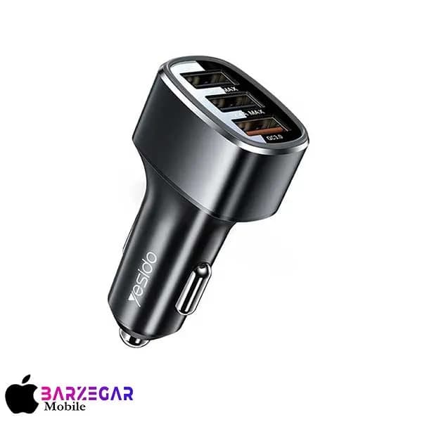 شارژر فندکی 3 پورت فست شارژ یسیدو Yesido Y46 — تصویر ۲