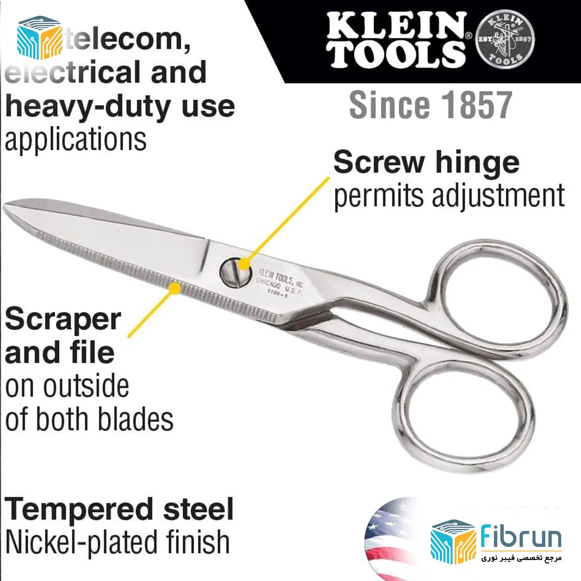 قیچی کولار Klein Tools 2100-5 — تصویر ۸