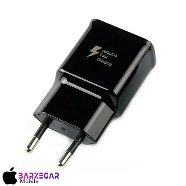شارژر دیواری 15Wسامسونگ مدل Samsung Fast Charging (2 پین) – با پورت USB