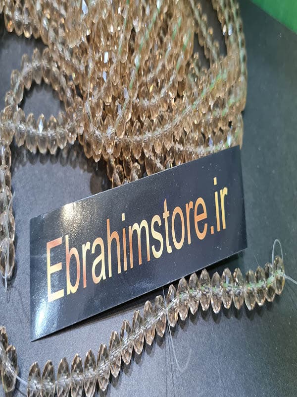 کریستال بندی سایز ۸ شامپاینی دودی