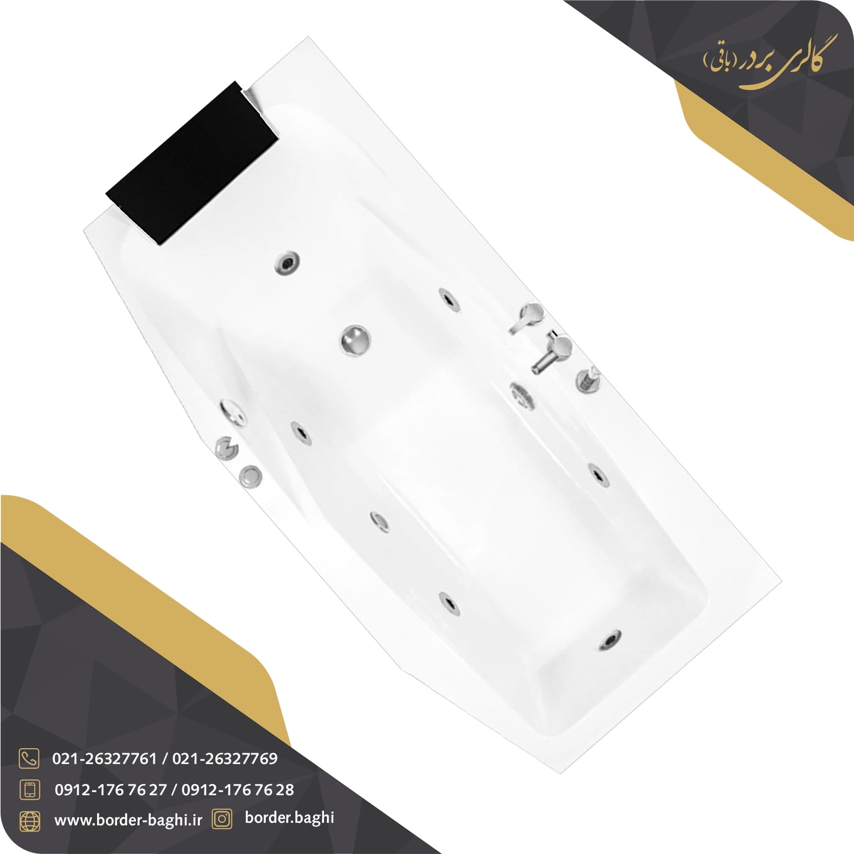 جکوزی ریتون مدل راک (طبی) سایز 170x80x60 — تصویر ۵