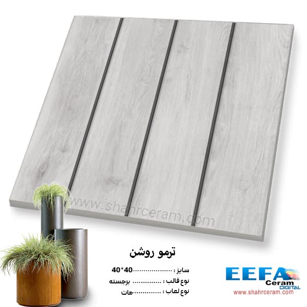 سرامیک پارکینگی ترمو روشن 40*40 کاشی ایفا سرام