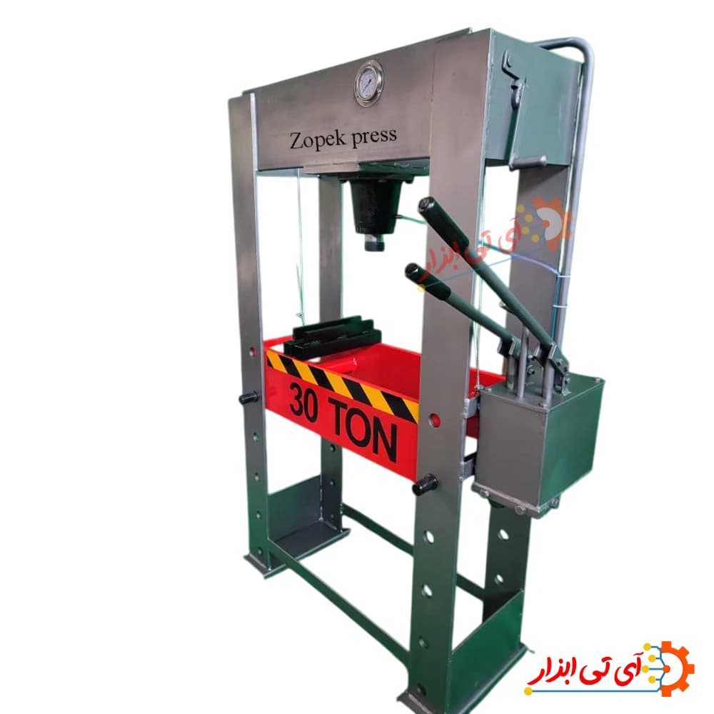 پرس هیدرولیک دروازه ای 30 تن زوپک مدل IT-1030 سفارشی — تصویر ۸