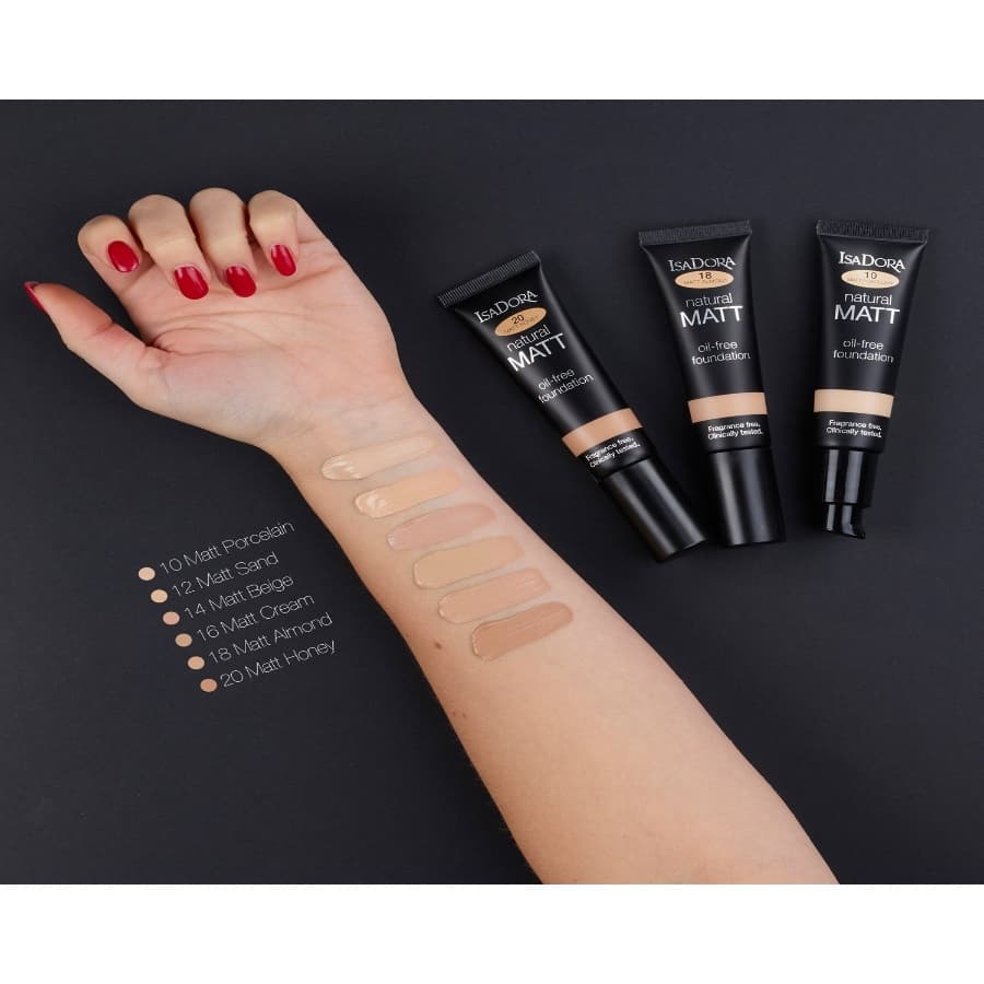 کرم پودر Natural Matt حجم 35میل ایزادورا — تصویر ۹