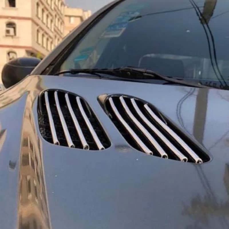 زه طرح استیل هود کاپوت پژو 206 مجموعه 8 عددی کد 0111 — تصویر ۳