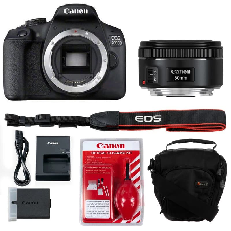 دوربین دیجیتال کانن مدل EOS 2000D به همراه لنز 50 میلی متر STM 1.8 — تصویر ۳