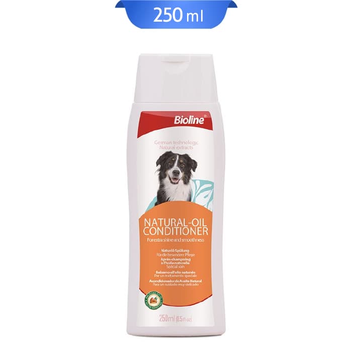 شامپو نرم کننده سگ بایولاین با روغن طبیعی Bioline Natural Oil Conditioner حجم 250 میلی لیتر — تصویر ۲